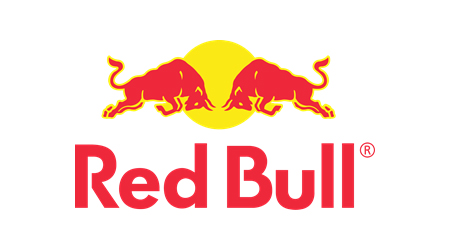 Logo nhận diện thương hiệu Red Bull 